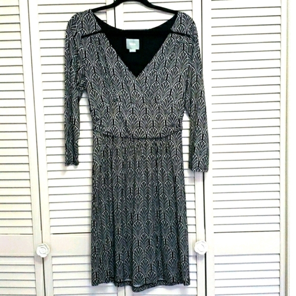 Maeve Anthropologie Faux Wrap Dress, Sz M - Picture 2 of 8